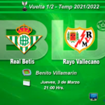 1 2 – Real Betis vs Rayo Vallecano